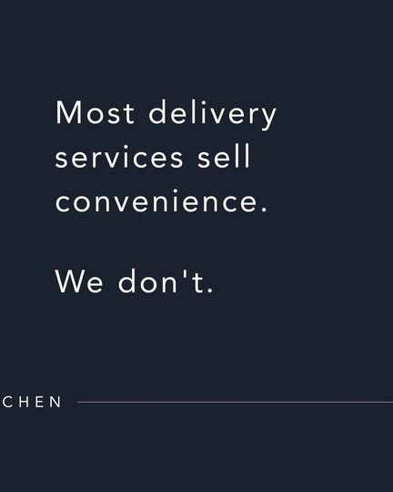 Post 02 — Not a meal delivery service — slide 2 of 6