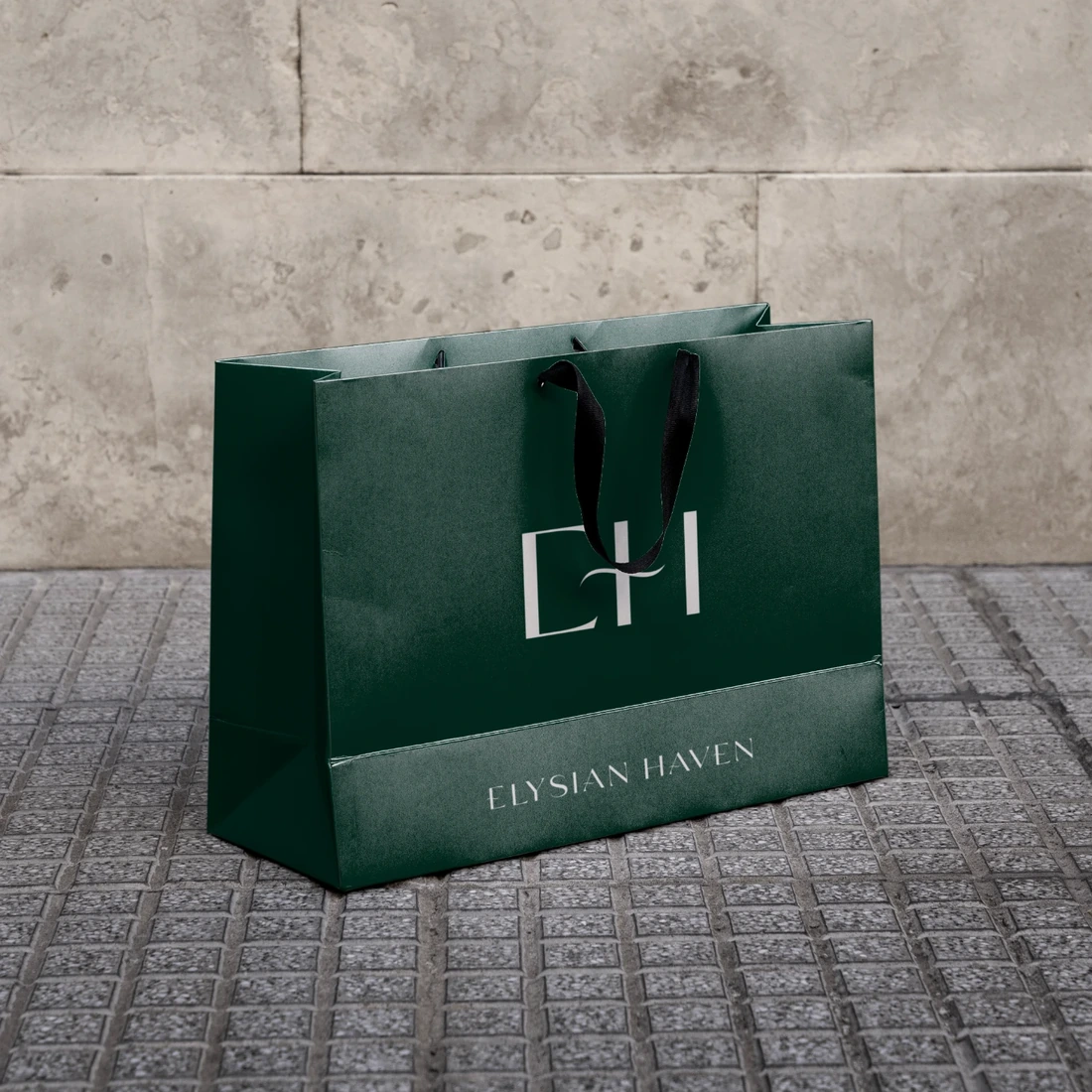 Elysian Haven: branded shopping bag