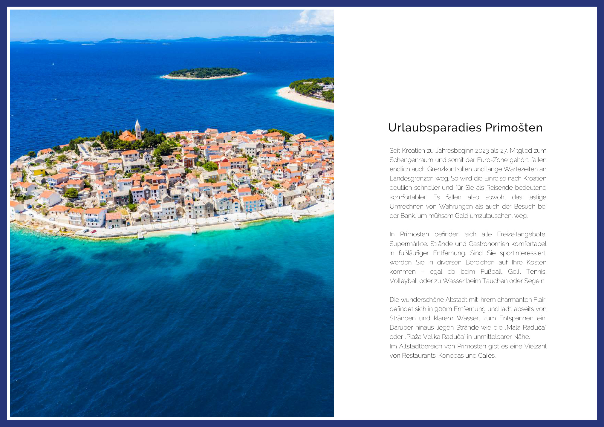 Villa Unuk brochure page 08: Primošten location story