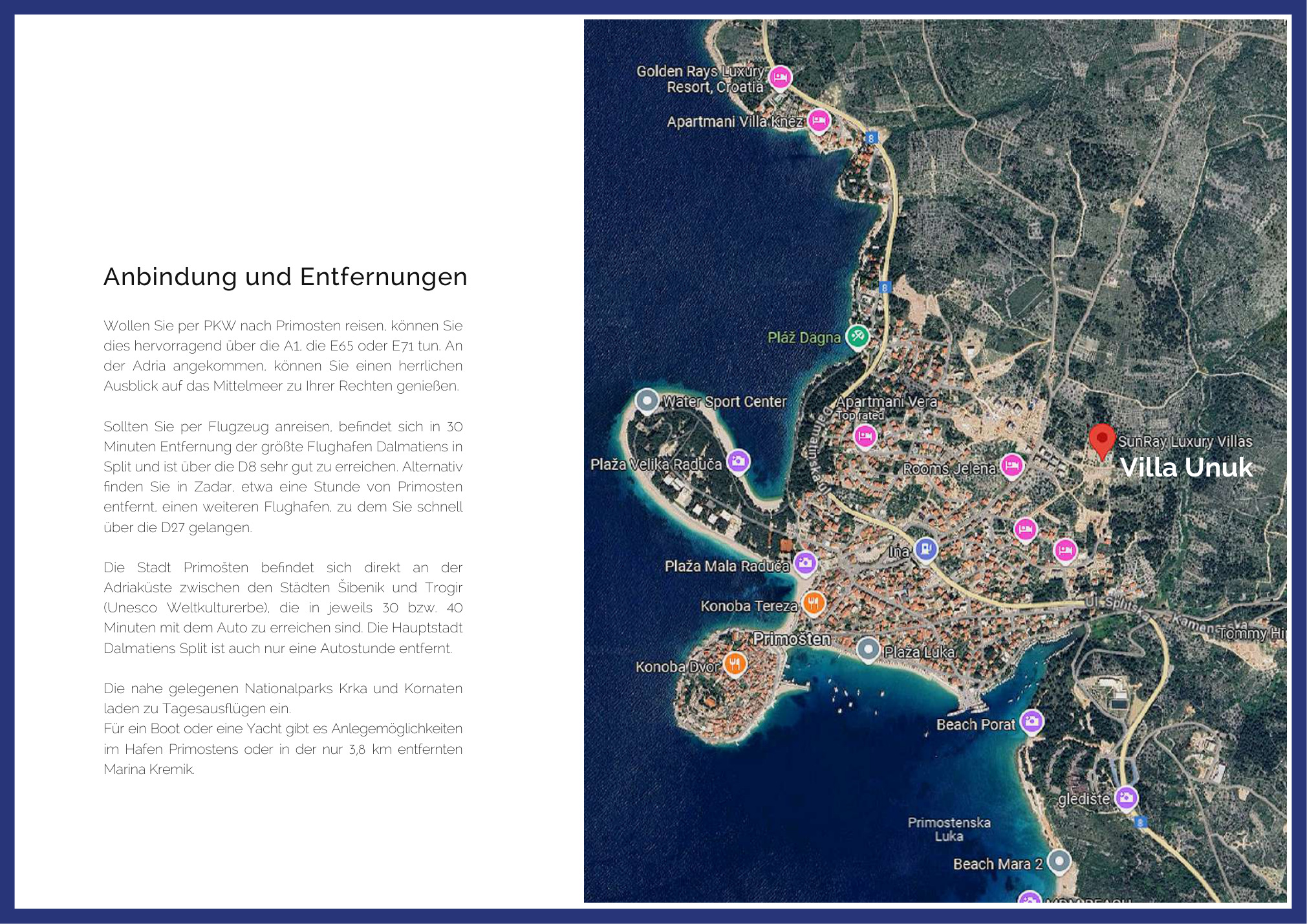 Villa Unuk brochure page 09: regional map